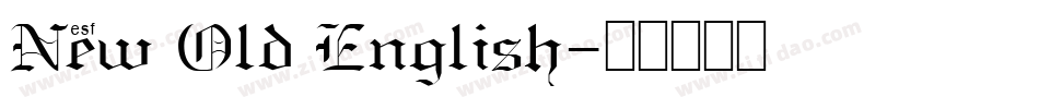 New Old English字体转换